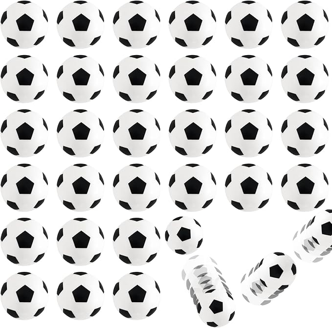 Xeehwb 30pcs Bouncy Balls,Soccer Bouncing Balls,High Bouncing Rubber Soccer Ball for Stress Relief,Multi-Item Party Favor ...