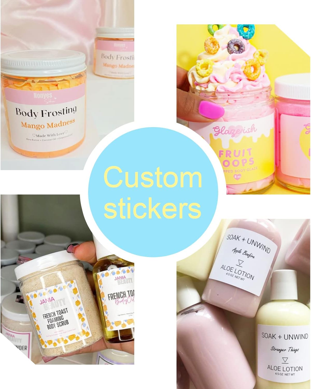 100-500 Custom Stickers Personalized Labels, Customized Stickers with Any Image Logo and Text. Custom Stickers for Business LogoThank You Labels,etc. (Rectangle,3X2 Inch)