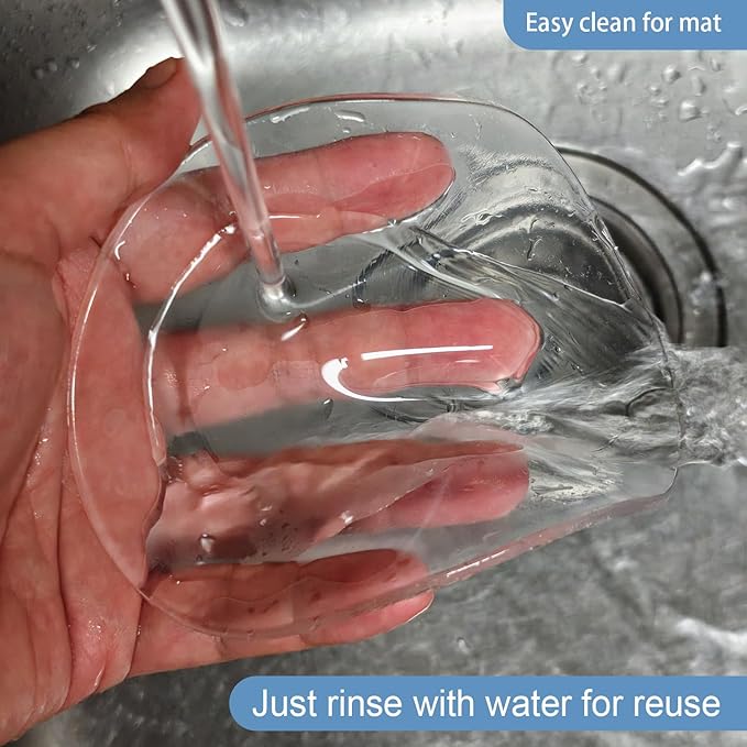 One-Handed Jar Opener, Washable Reusable Sticky Mat and Rubber Gripper for Seniors, Arthritis, and Disabled – Portable Kitchen Tool for Easy Bottle Opening
