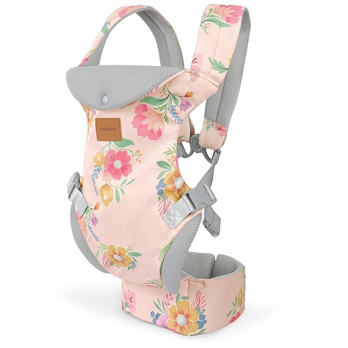 Baby Carrier, Ergonomic Adjustable Toddler Carriers for 7-33 Lbs, Cozy Lightweight Infant Carrier with Neck Support, Baby Chest Carriers with Lumbar Support for Parents (3-36 Months)