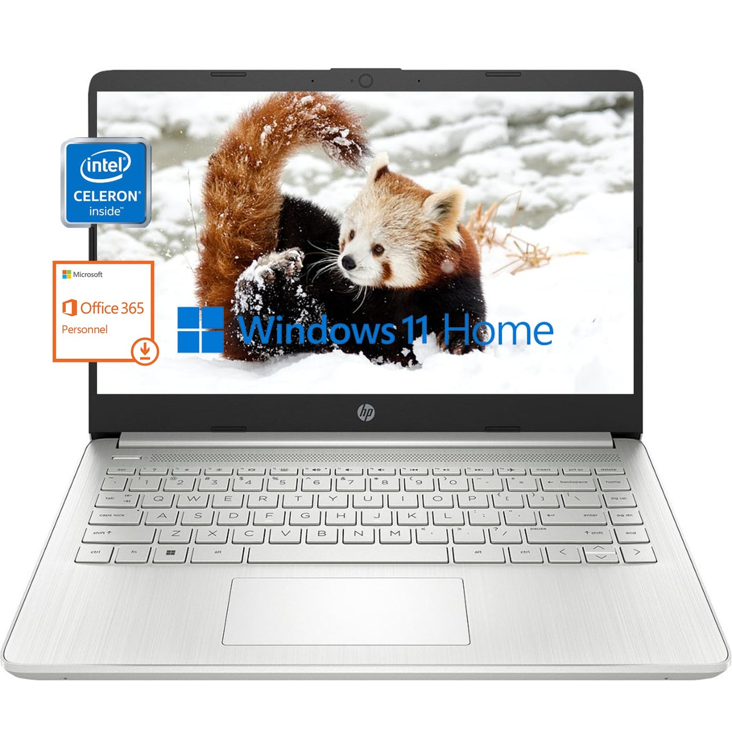 Hp 14 Laptop For Student And Business, Ultral Light Laptops, Intel Celeron N4120(Quad-Core),16Gb Ram,384Gb Storage(128Gb Emmc+25