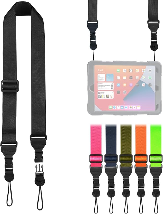 FIEIL Adjustable Shoulder Strap, Nylon Camera Strap, Comfortable Neck Strap for iPad, Cellphone Tablet, Camera, Laptop, Bi...
