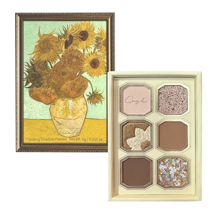 MilleFée Painting Shadow Palette 11 Sunflowers, Eyeshadow Palette, Warm Deep, Cruelty-Free, Smudge-Proof, Smooth Powder, High Blendable, High Pigmented