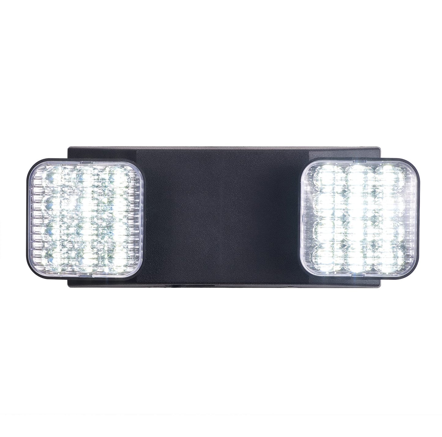 Cm Mzy Black Emergency Lights With Battery Backup Commercial Emergency Light Two Adjustable Led Light Head Emergency Lighting Fixtures 120-277V Ac  Ul Certified 1 Pack