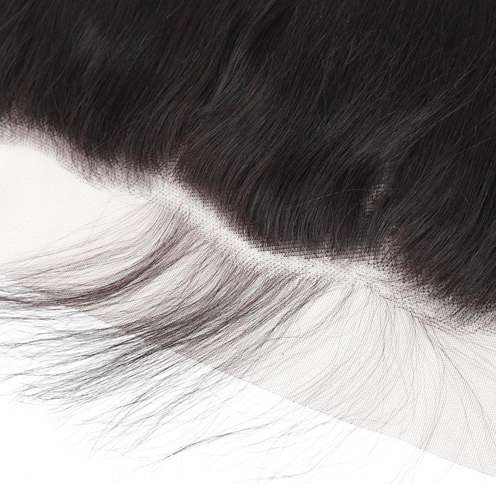 13x4 Ear to Ear Transparent HD Lace Frontal Closure 12A Unprocessed Brazilian Virgin Human Hair Frontal 22 Inch Silky Straight F