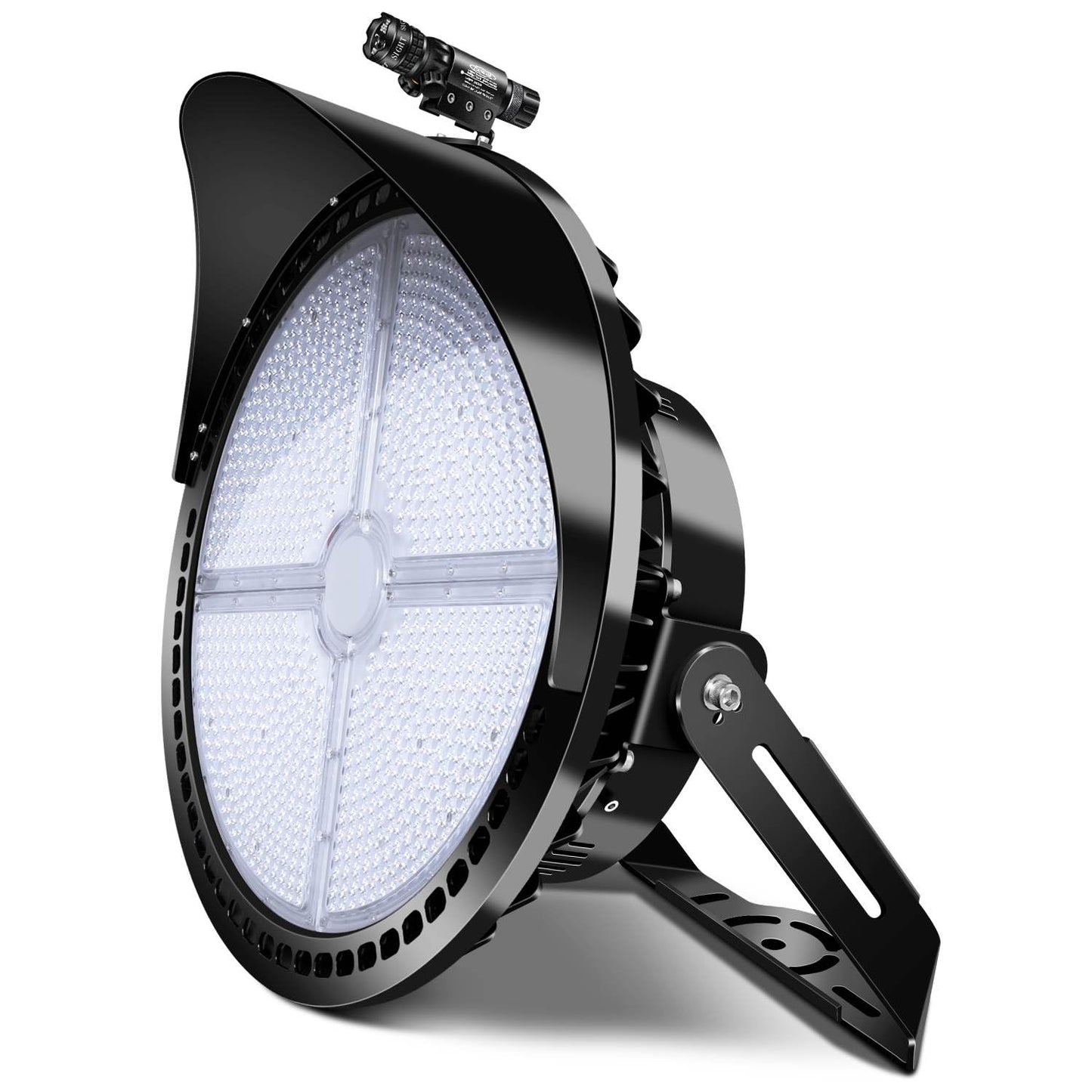 Tomourd 800W Outdoor Led Stadium Lights  Heavy Duty Round Floodlight Super Bright Commercial Arena Sport Field High Pole Lighting With Ip66 Waterproof Adjustable Bracket For Large Area Court Farm