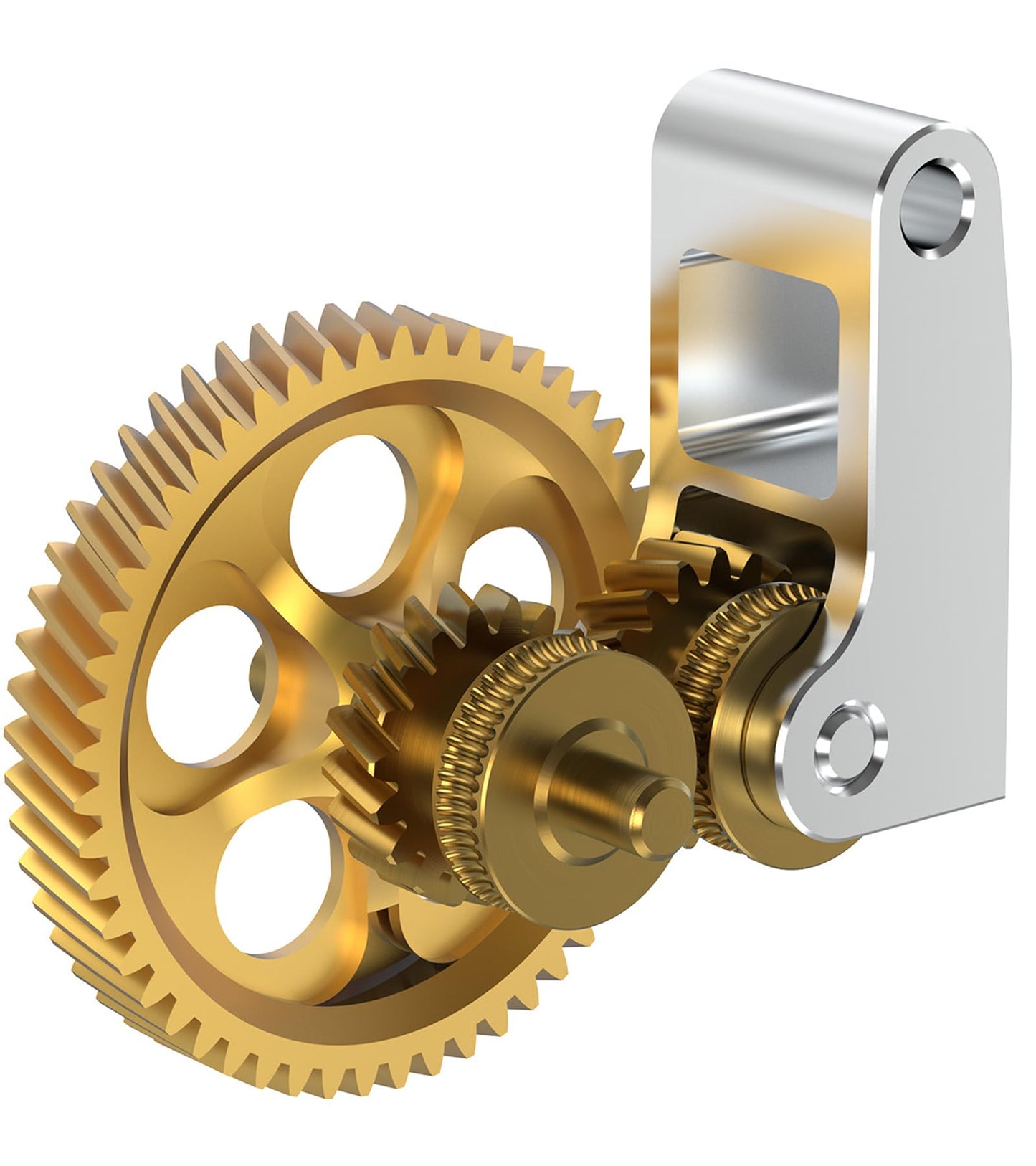 BIQU Panda Claw Upgraded Extruder Brass Gear Compatible with Bambu-Lab P1P/P1S/X1C/X1E 3D Printers, Golden RNC Nano Coating Hardened Tool Steel Extruder Gear