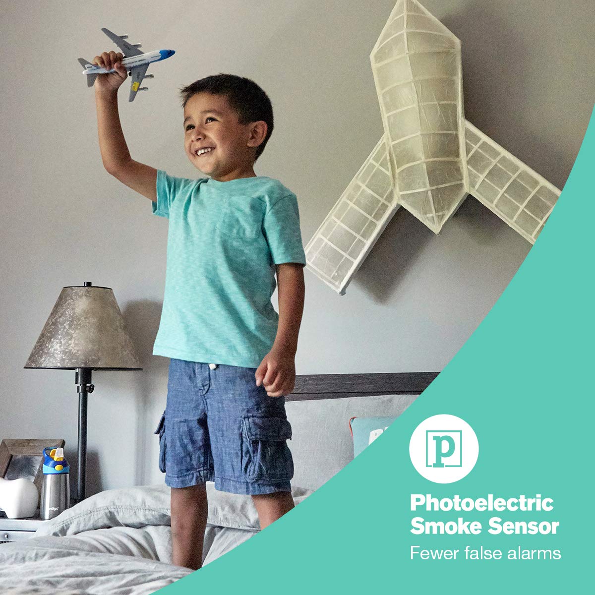 First Alert Powered Alarm SCO5CN Combination Smoke and Carbon Monoxide Detector, Battery Operated, 1 Pack, White