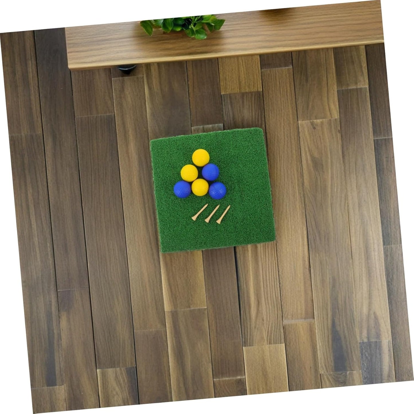 Golf Driving Range Mat with Balls and Tees Thick Non-Slip Base Indoor Outdoor Portable Golf Practice Mat for Backyard Training and Chipping
