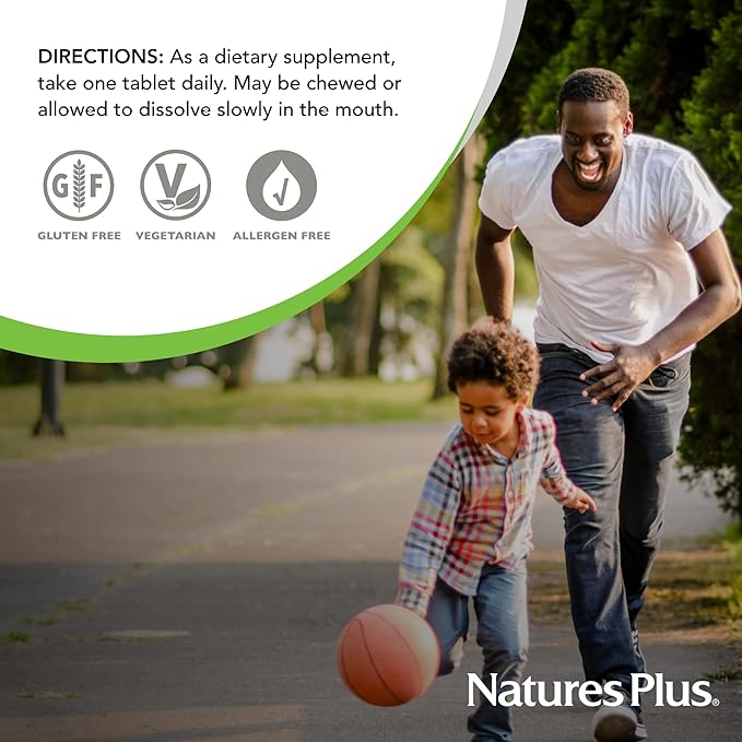 Natures Plus Vitamin E, Natural Carob Flavor - 90 Chewable Tablets, Pack of 2 - Free-Radical Defense & Overall Well-Being - Vegetarian, Gluten Free - 180 Total Servings