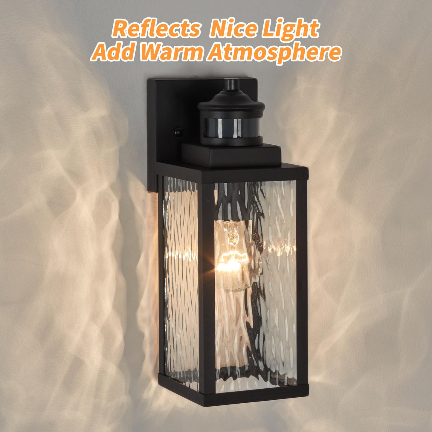 Mdenlt Motion Sensor Outdoor Wall Lights Updated Dusk To Dawn Outdoor Lighting  Exterior Light Fixtures Wall Mount Waterproof Porch Light Outside Lights For House