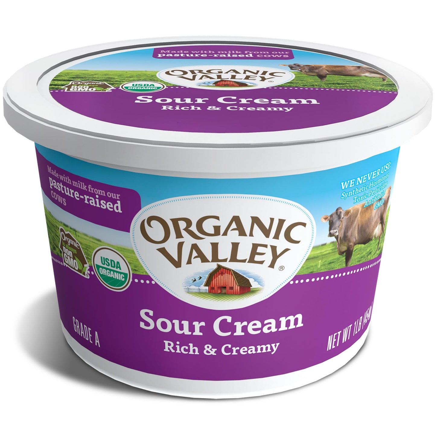 Organic Valley Organic Regular Sour Cream, 16 Oz