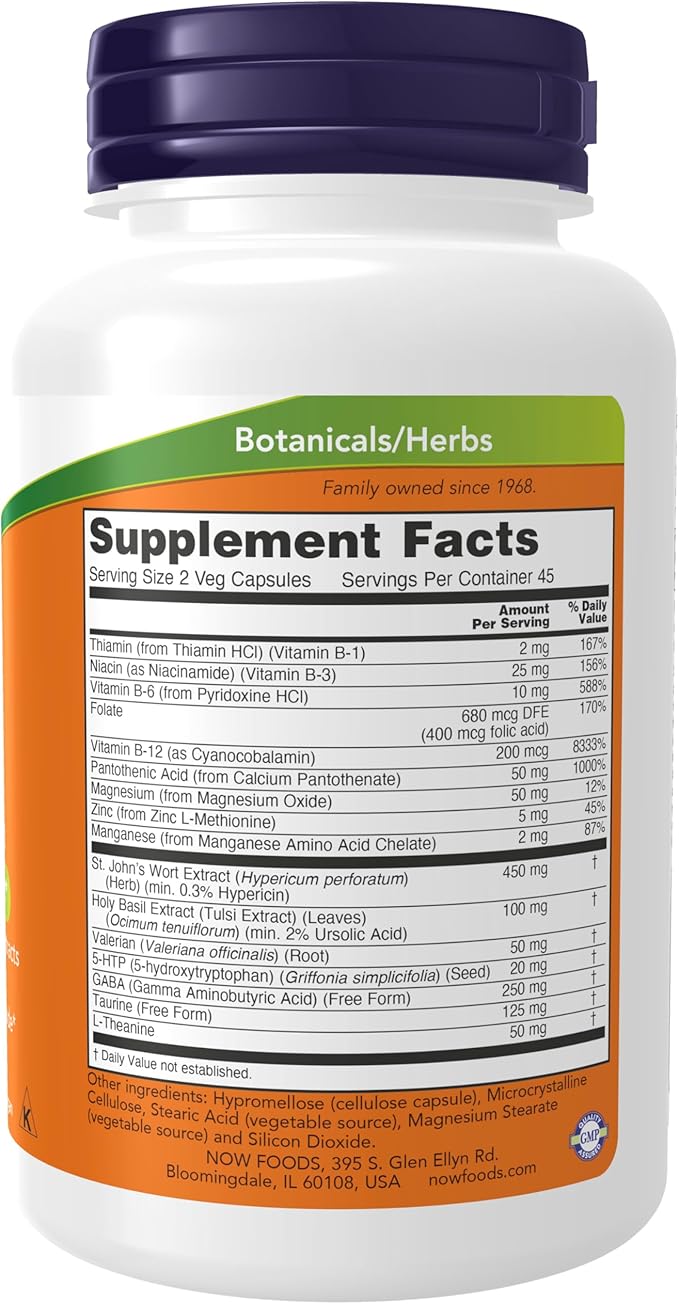 Now Foods Mood Support, 90 Veg Caps (Pack of 2)