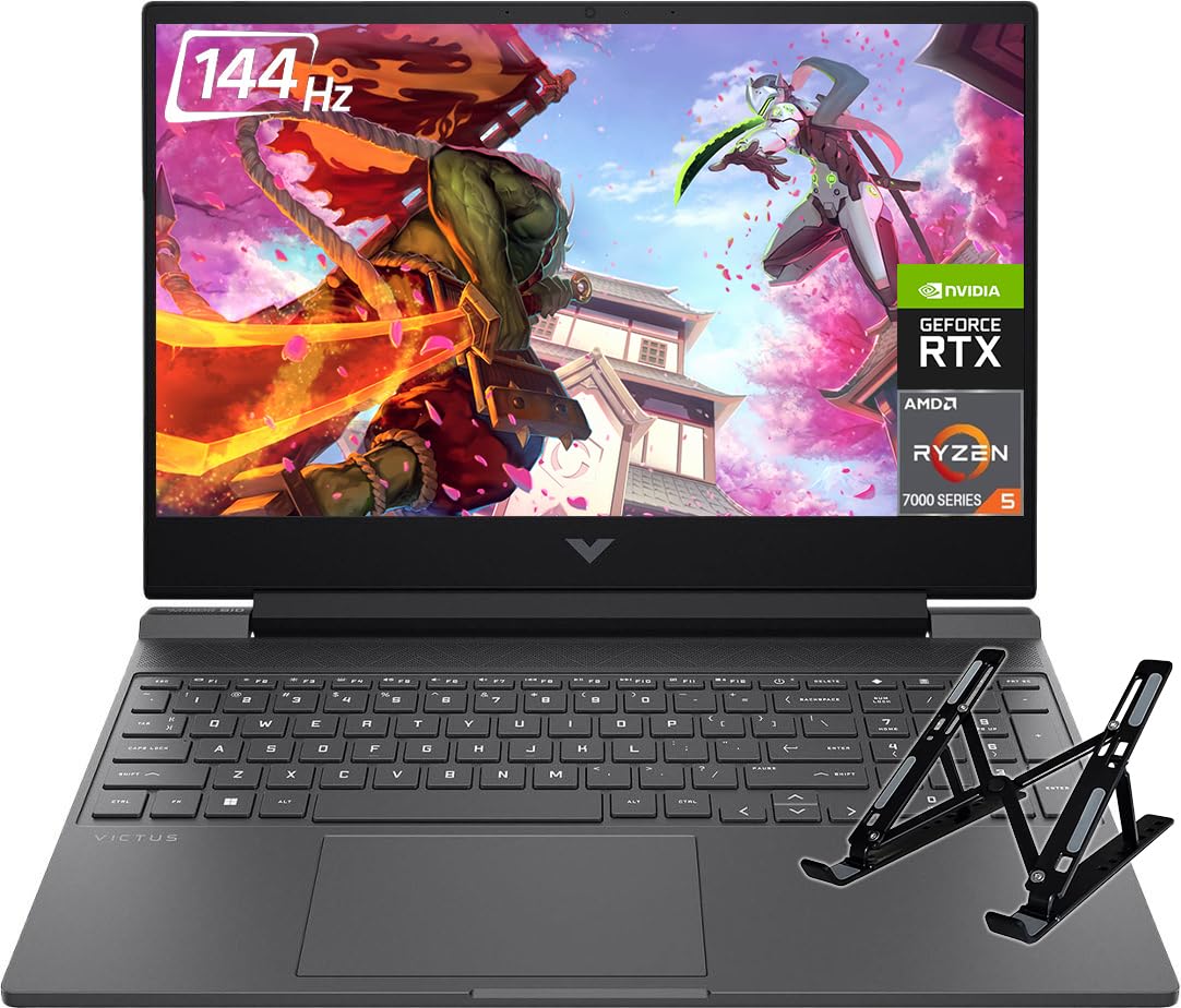 Hp Victus 15 Gaming Laptop, 15.6 Fhd Ips 144Hz Display, 6-Core Amd Ryzen 5 7535Hs (Beat I7-11800H), 32Gb Ram, 1Tb Ssd, Nvidia Ge