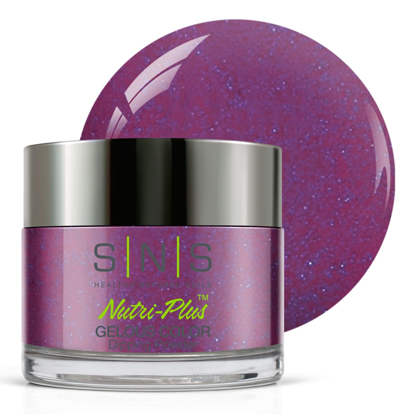 SNS Nail Dip Powder, Gelous Color Dipping Powder - Procrastination (Purple/Violet, Shimmer) - Long-Lasting Dip Nail Color Lasts