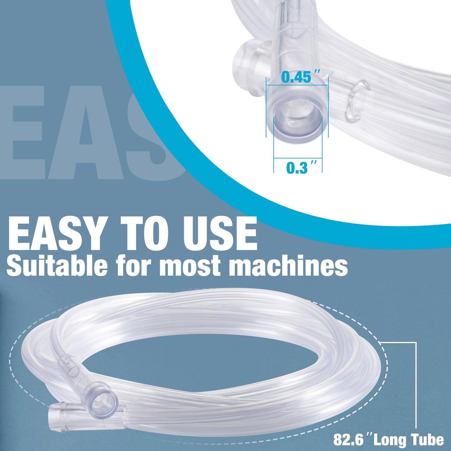 2 Piece Nebulizer Replacement Kit for Adult White