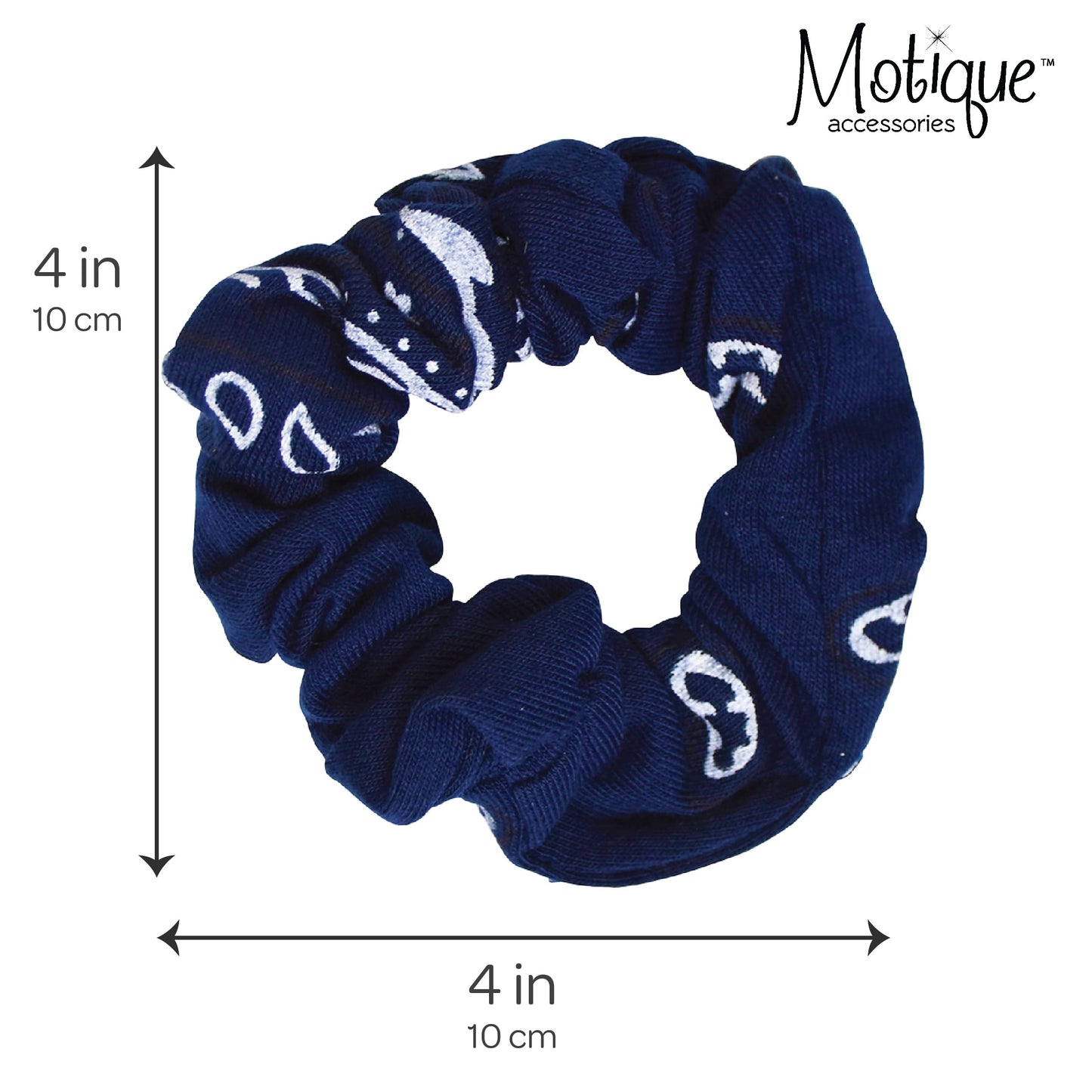 Navy Bandana Scrunchies Cotton Hair Bobble - Set of 2