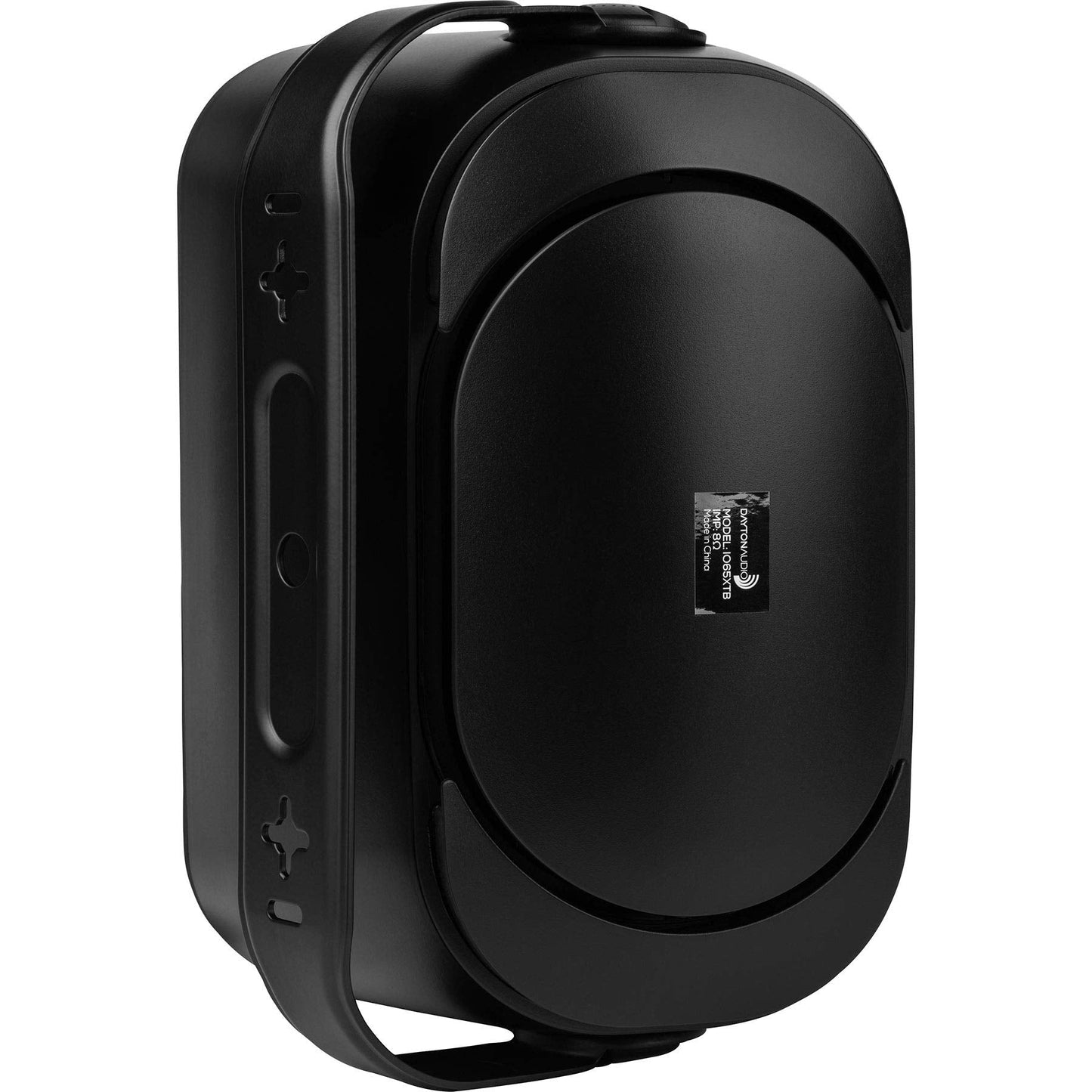 Dayton Audio Io65Xtb 6-1/2 Ip66 70/100V 8 Ohm Indoor/Outdoor 2-Way Speaker Pair W/Radiator Black