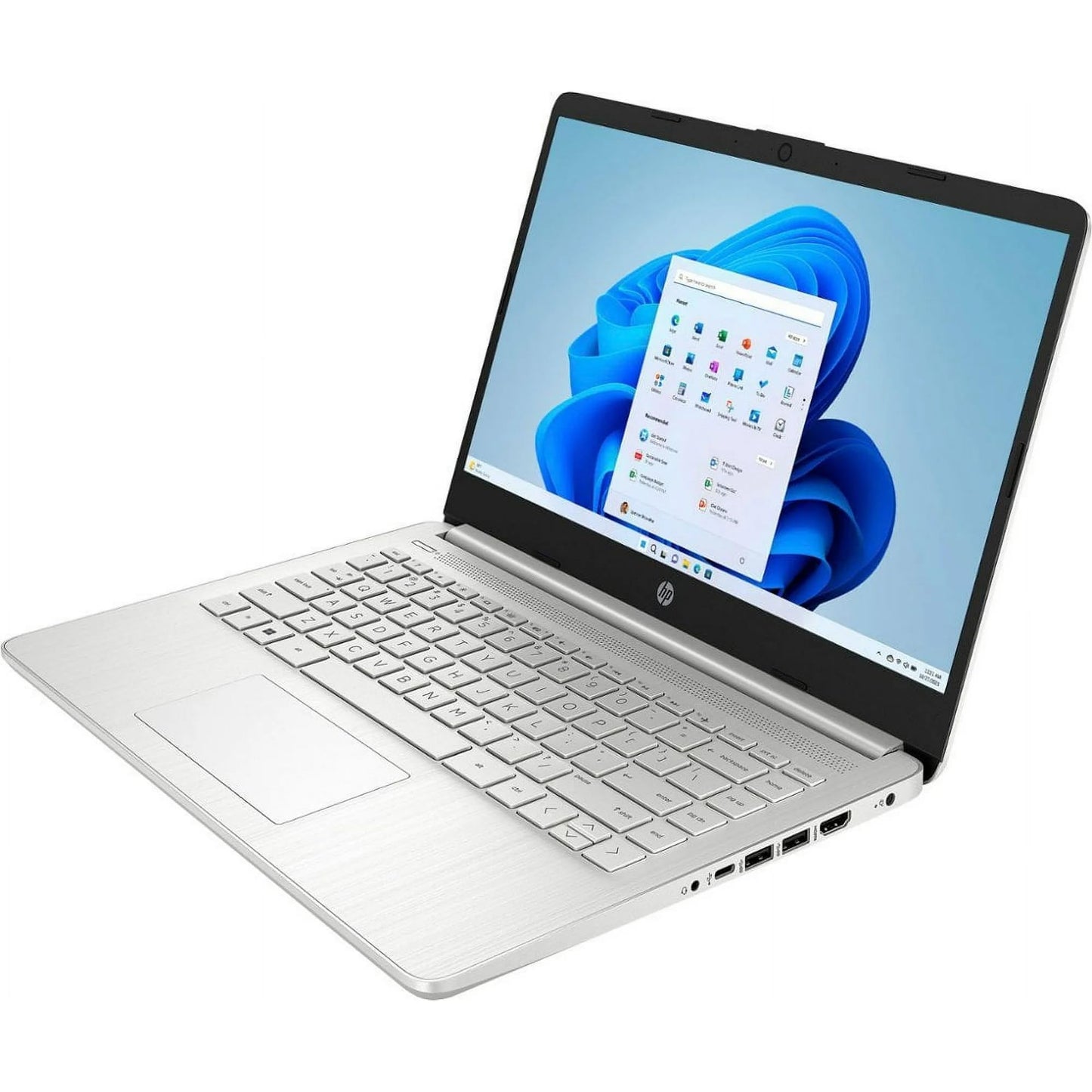 Hp 14 Laptop, One Year Office 365 Included, Intel 4-Core N4120 Processor 2.6 Ghz, 11 Hours Long Battery Life, 8Gb Ram, 128Gb Emm