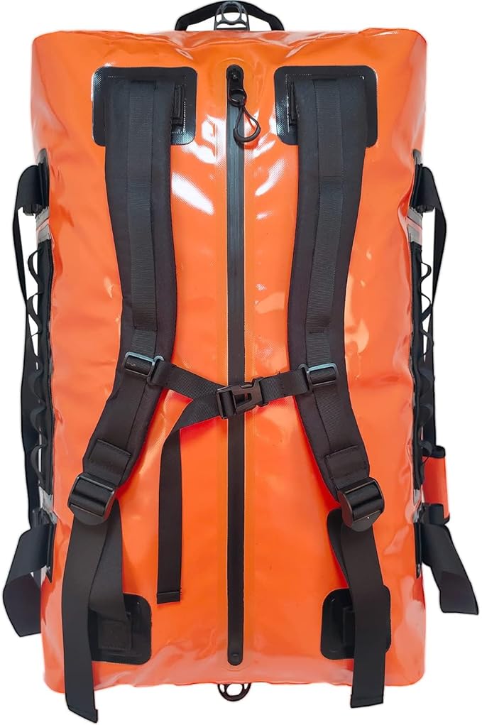 Buffalo Gear Waterproof Duffle Bag 120L Large Adventure Bag with Backpack Straps for Travel Hunting Camping Boating Kayaking Motorcycling Fishing