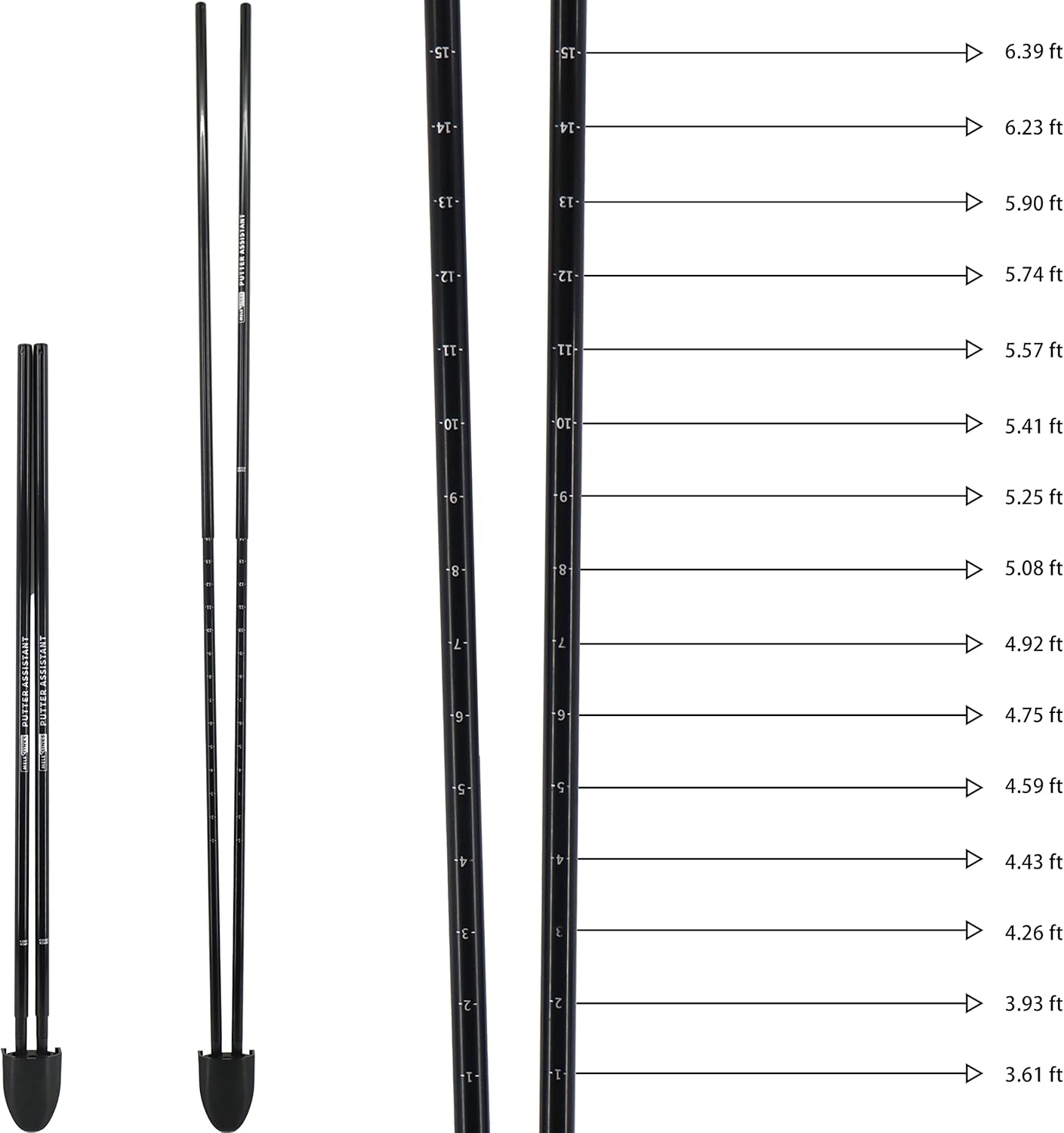Golf Putting Training Aid, Putting Aid Golf Training Equipment for Perfect Putt, Attaches to Any Putter Shaft