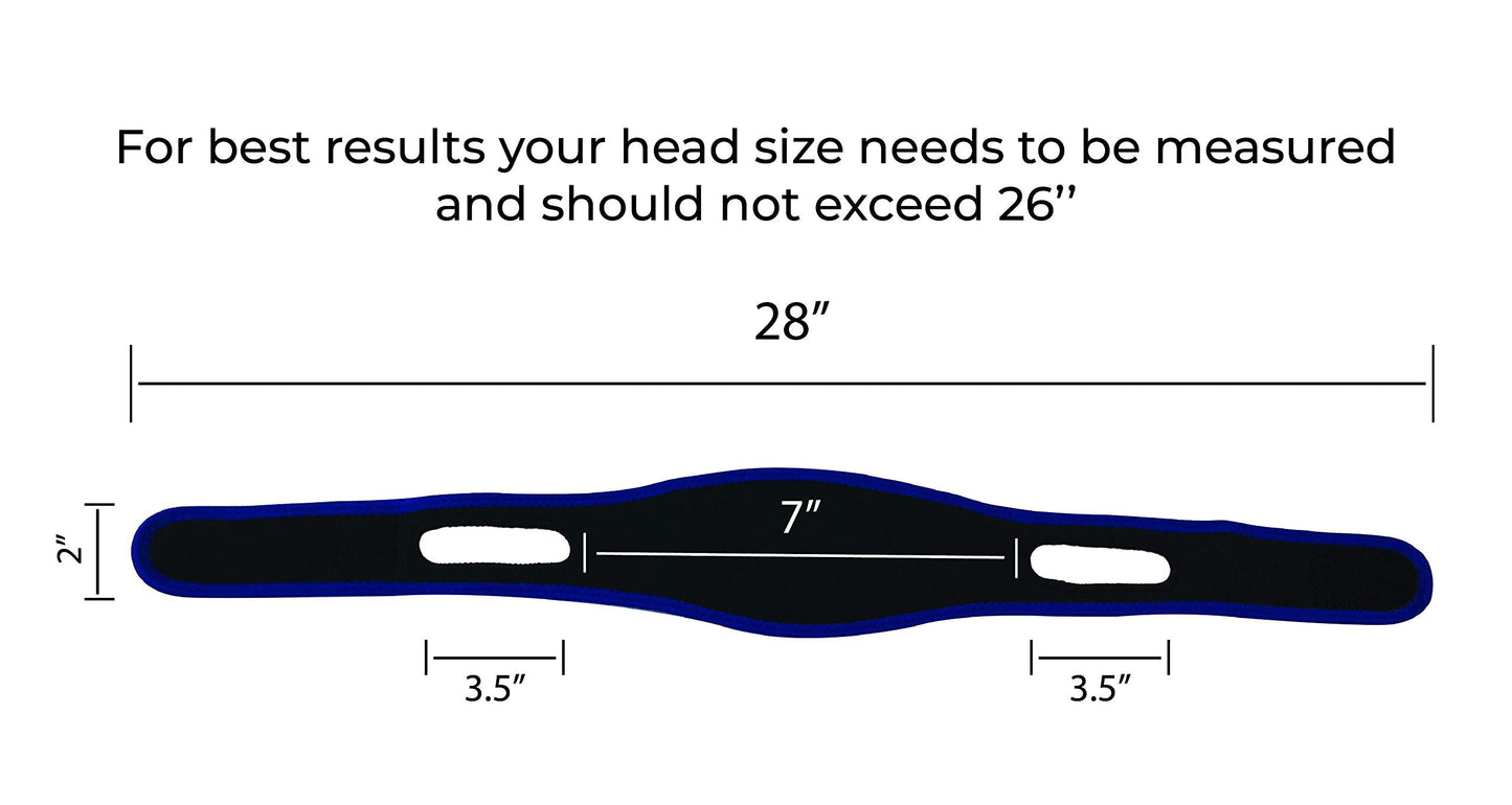 Anti Snoring Chin Strap - Chin Strap for Sleeping, Snoring Solution, Effective Snore Stopper with Comfortable Neoprene for Better Sleep Adjustable Jaw Strap, Stop Snoring Device for Men and Women