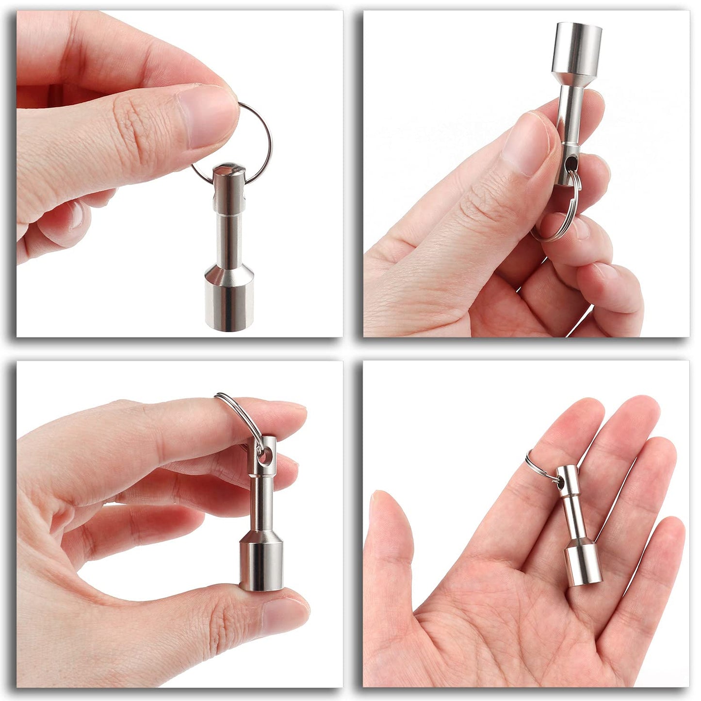 Keychain Magnet for Testing Brass,Keychain Pocket Magnets for Purse with Strong Magnetic Rare Earth Neodymium,Gold,Silver, Jewelry,Ferrous Metals Test Magnet and Hanging Keys Holder D12mm