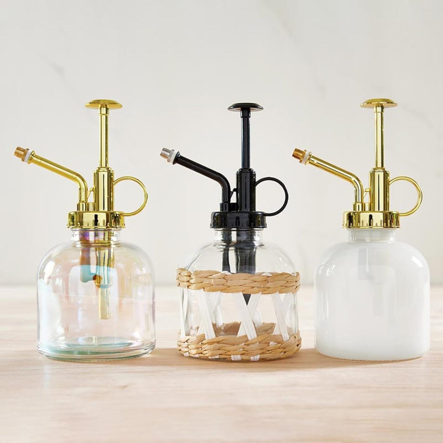Santa Barbara Design Studio Glass Plant Mister Vintage Style Spray Bottle for Indoor Plants, 6" H, Opal