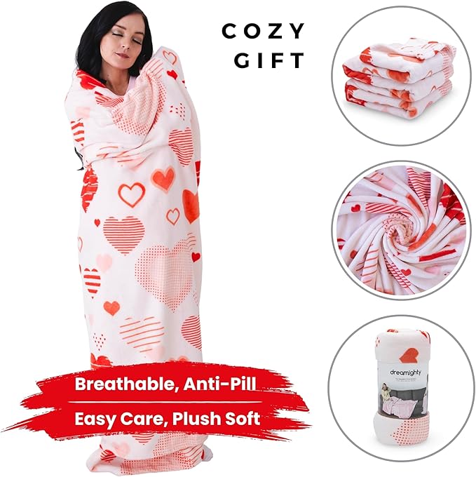 Wearable Blankets for Women, Adult Wearable Blanket Men, Valentine's Day Gifts for Her, Wife Birthday Gift Ideas