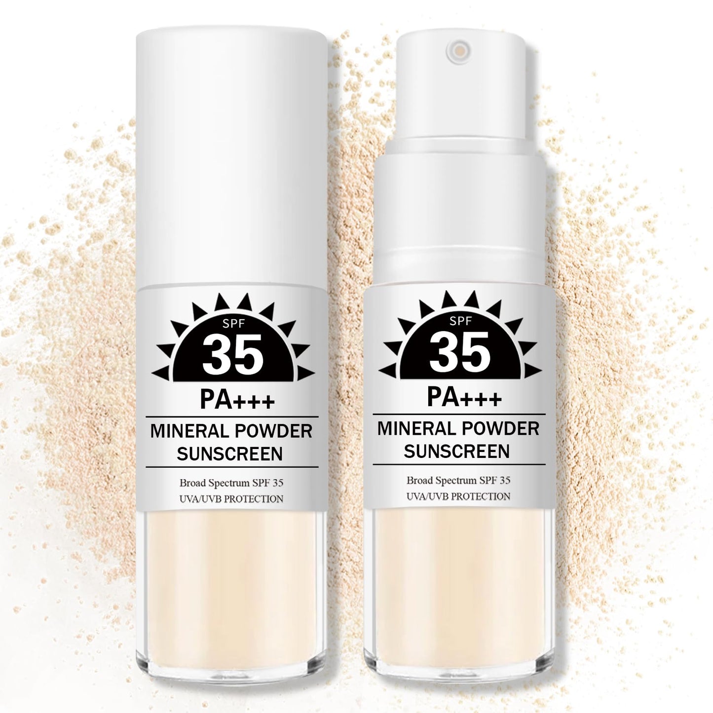 IONSGAKO Mineral Sunscreen Powder for Scalp and Hair SPF 35 PA+++ Scalp Sunscreen Powder with Broad Spectrum UV Protection, Ligh