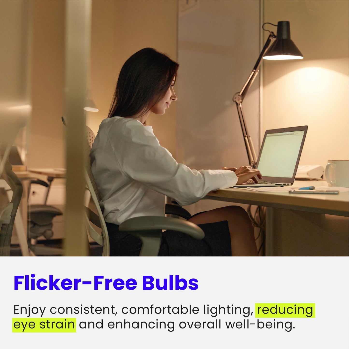 Feit Electric A19 Led Light Bulbs, 60W Equivalent, Non-Dimmable, 800 Lumens, 4 Pack, 2700K Soft White, E26 Base,
