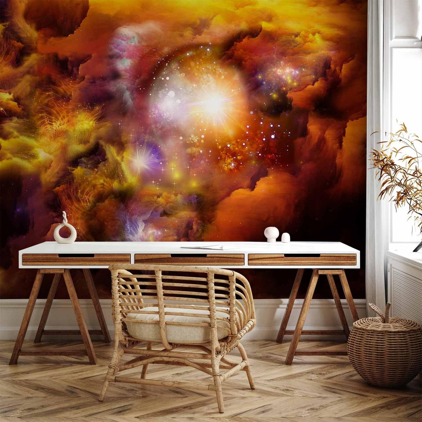 artgeist Premium Wall Mural Cosmos Galaxy 157x110 in - XXL Non-Woven Wallpaper Fleece Wall Decor Photo Print Picture Image Design Home n-A-0027-a-d