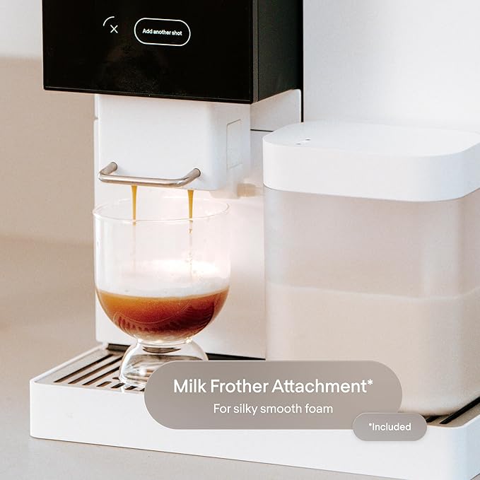 Terra Kaffe Super Automatic Espresso Machine - App-Enabled Coffee Machine - Auto Wake & Sleep - All Milk Types - Roaster-Approved Espresso Settings - Cappuccino Machines - Gifts for Men - Black TK-02