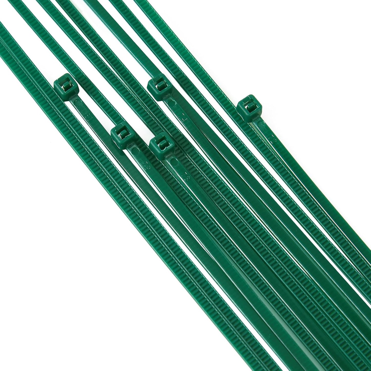 12 inch 3mm Dark Green Nylon Garden Cable Zip Ties Self Locking Cable Ties Twist Ties, Multi-Purpose Cable Tie(100 Pcs)