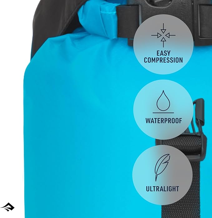 Sea to Summit eVac Ultra-Lightweight Compression Dry Bag, Waterproof Dry Storage, 20 Liter, Highrise Grey