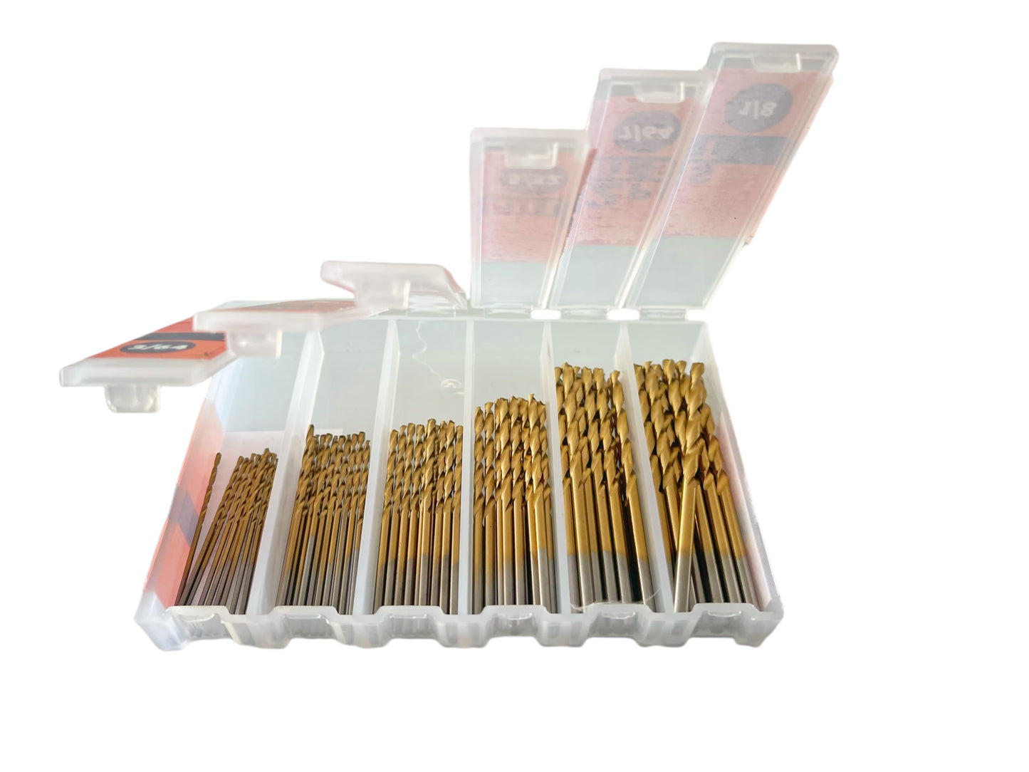INTOO Mini Drill Bit Set 60 Pcs+12 Pcs Free High Speed Steel HSS Titanium Micro Drill Bits 3/64"-1/8" Metal,Plastic,Wood, Small Drill Bit