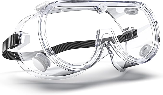 EinKau Anti-Fog Indirectly Vented Lab Safety Goggles Over Glasses