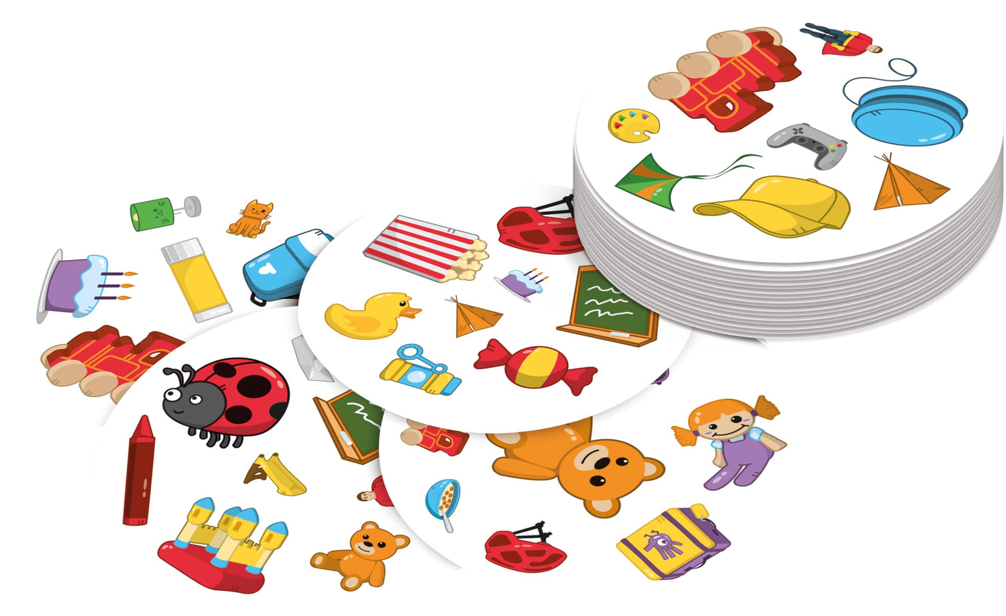 Asmodee | Dobble Kids | Card Game | Ages 6+ | 2-8 Players | 15 Minutes Playing Time