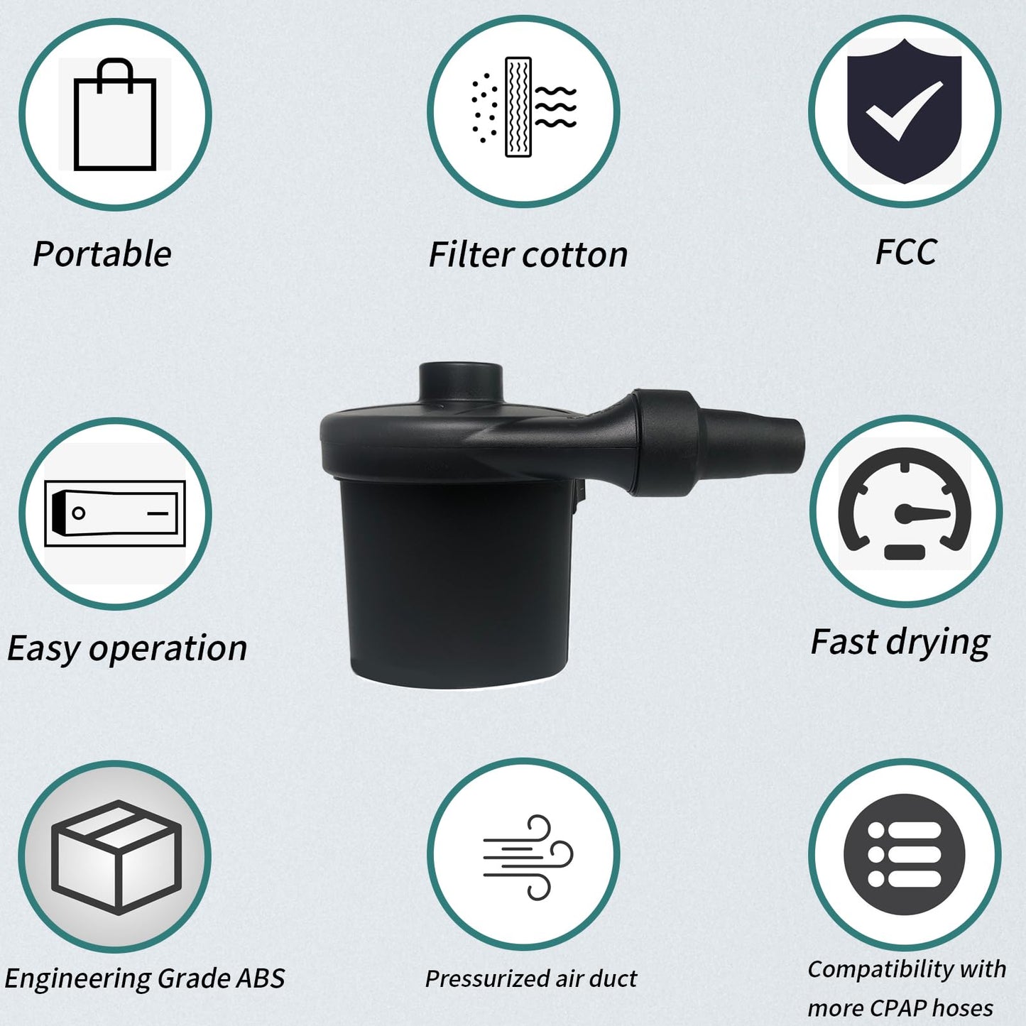 CPAP Hose Dryer Cleaning KIT with Filter Cotton, CPAP Tube Cleaner_Quick Drying Water_CPAP Cleaning Supplies