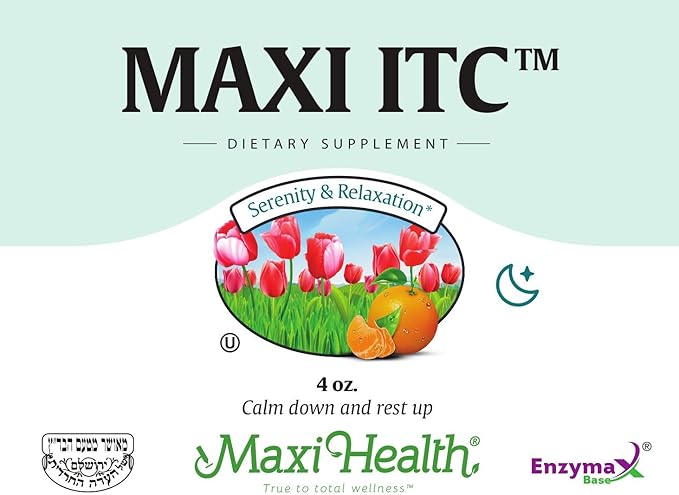 Maxi Health ITC - Inositol - with Taurine and Vitamin C - Calming Formula - 4 Ounce Powder - Kosher