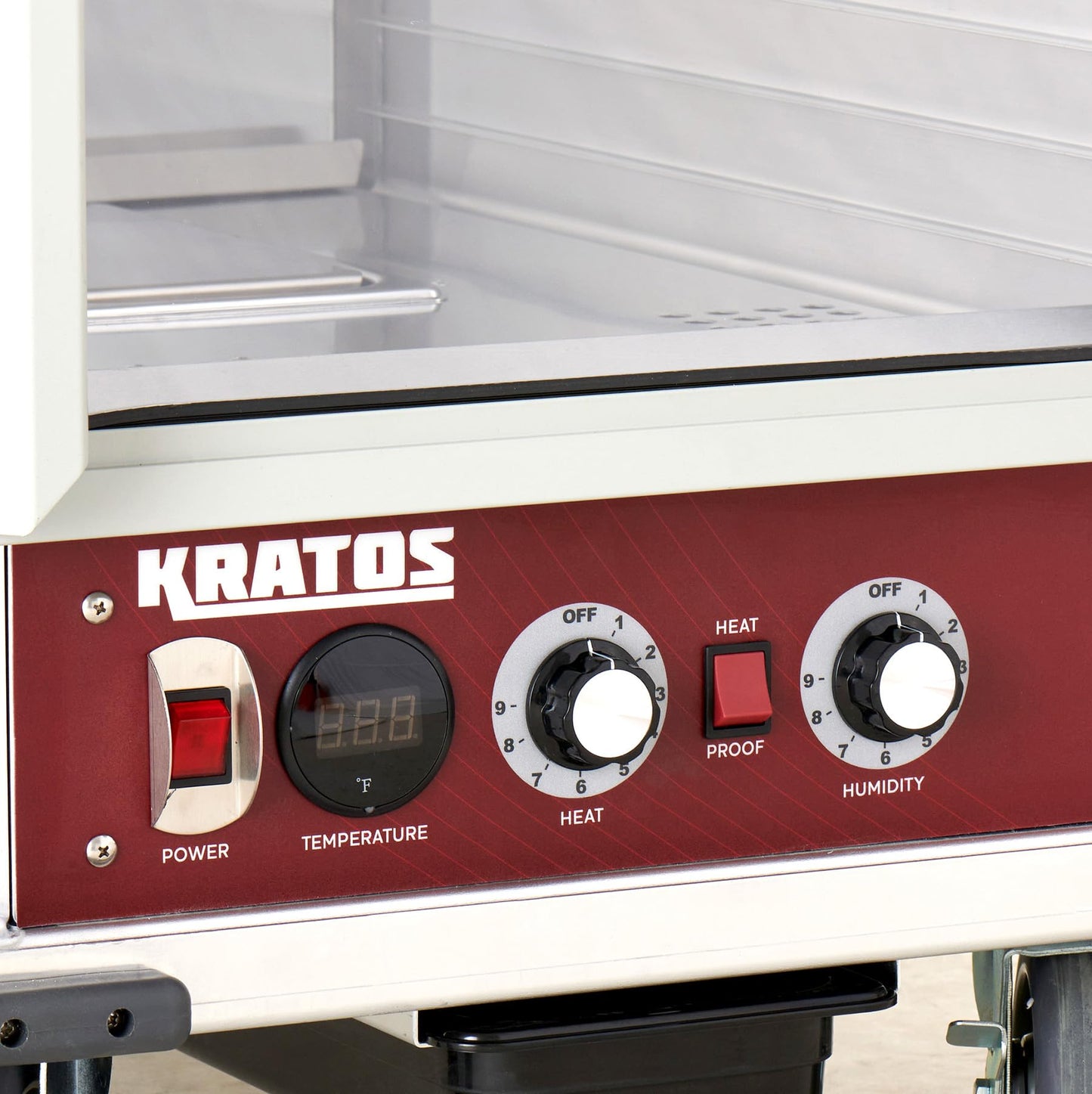Kratos Full Size Commercial Non-Insulated Holding and Proofing Cabinet with Clear Dutch Doors, Holds 36 Full Size Sheet Pans, 120V, 1440W (28W-602)