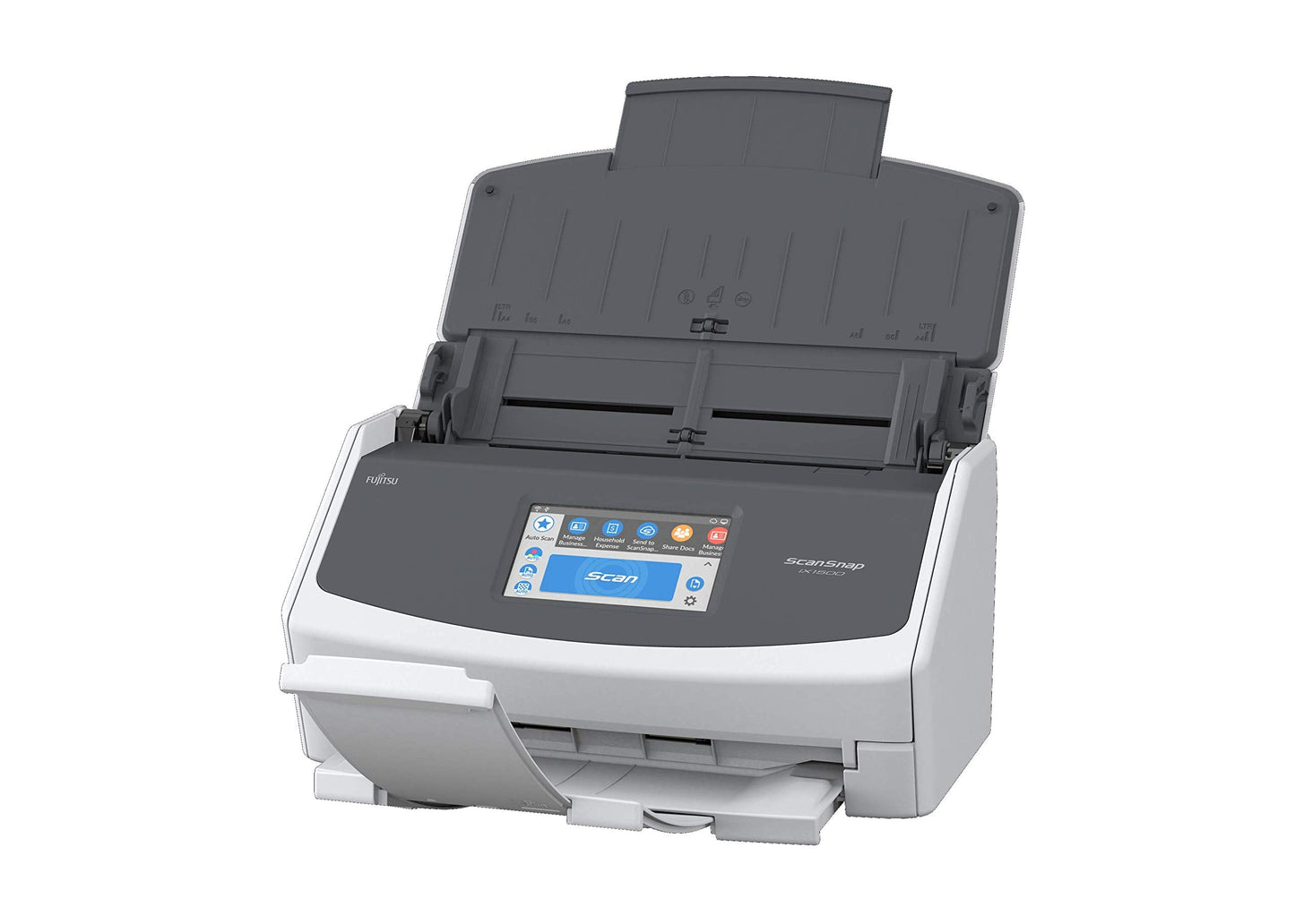 Fujitsu Scansnap Ix1500 Color Duplex Document Scanner With Touch Screen For Mac Or Pc, White (2018 Release)