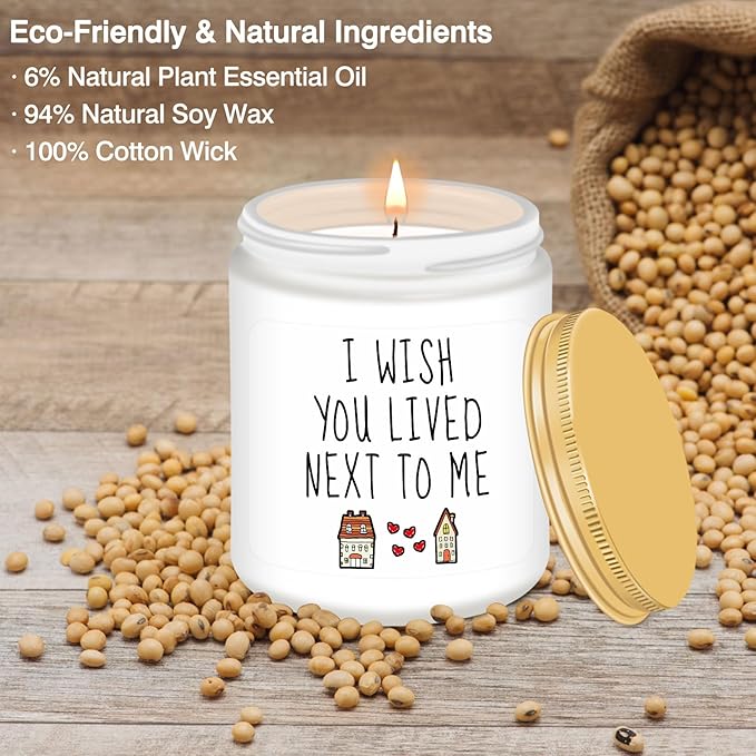 Homsolver Gifts for Women, Birthday Gifts for Women, Galentines Unique Day Friendship Gift for Woman, Best Friend, Her, BFF, Sister, Bestie, Mom - Funny Lavender Scented Candles