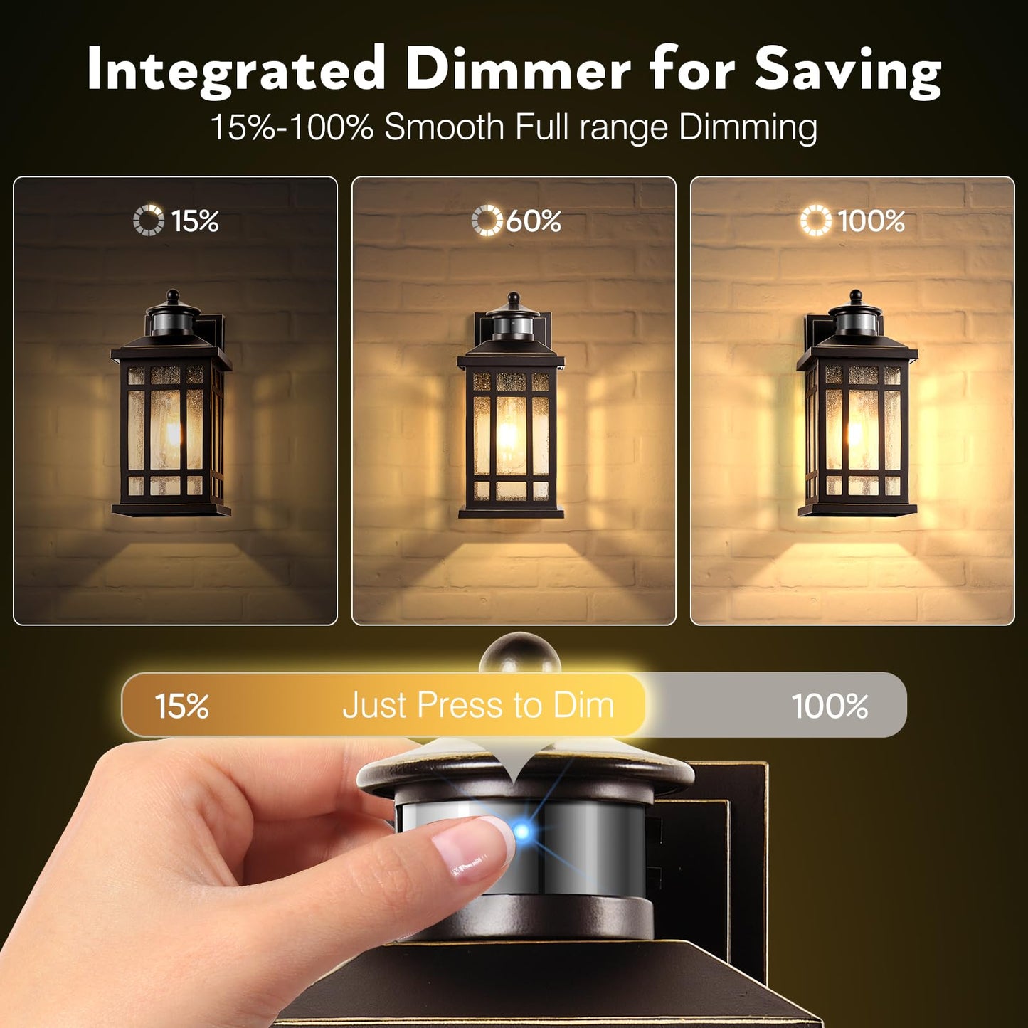 Opaxis Outside Lights For House With Motion Sensor  Orb Exterior Lighting Fixtures  Dusk To Dawn Outdoor Wall Lights Lantern  Outside Light Fixture Sconce For Patio  Garage  Waterproof Anti-Rust
