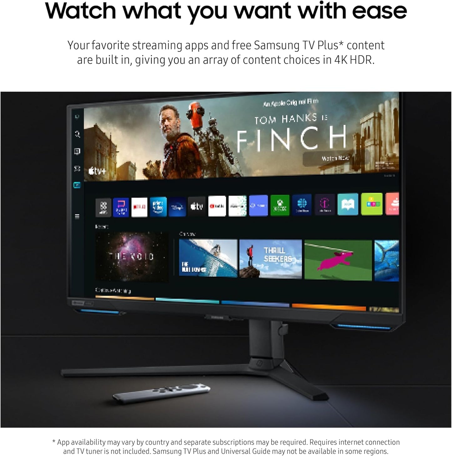 Samsung Odyssey G7 Gaming Monitor 28-Inch UHD 144Hz 1ms G-Sync FreeSync HDR 400 Black