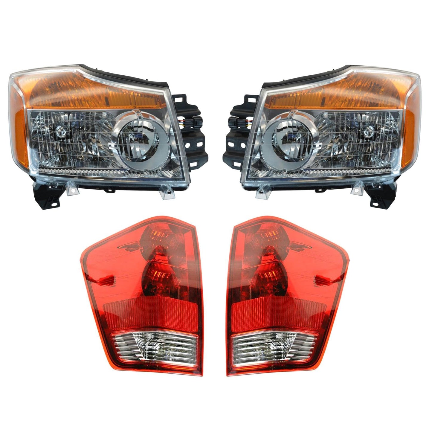 Trq Lighting Kit Ni2502168 Ni2503168 Ni2800161 Ni2800166 Ni2801161 Compatible With 2008-2015 Nissan Titan