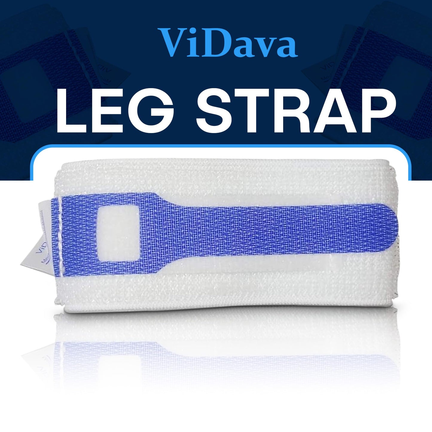 ViDava 3 Pack Foley Catheter Leg Strap, with Silicone to Reduce Slipping, Secure Your Urinary Catheter with ViDava Catheter Straps 23" Long x 2" Wide