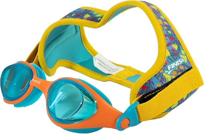 FINIS DragonFly Kids Swim Goggles - Ages 3-6, Adjustable Floating Strap, UV Protection, Anti-Fog