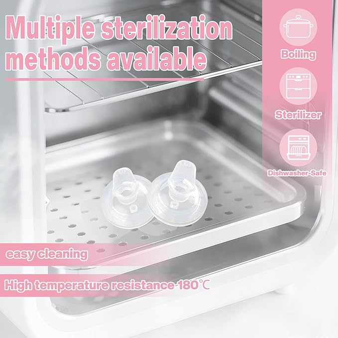 Sippy Spouts for Philips Avent Anti-Colic Baby Bottles, Food Grade Soft Silicone Sippy Cup Nipples, [Variable Flow] [Spill-Proof] [BPA-Free],6m+, 4 Count (Sippy Nipples)