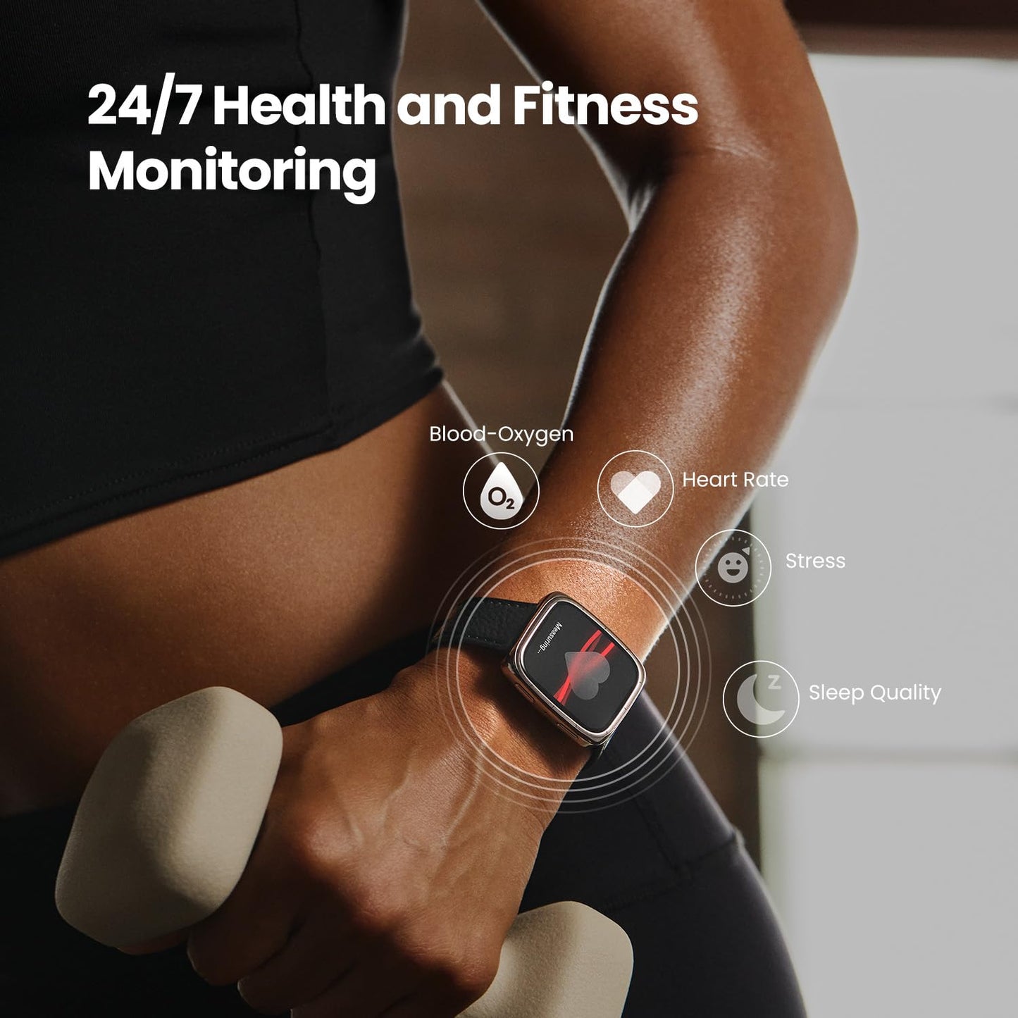 Amazfit Active 2 Premium Smart Watch Fitness Tracker (Square) For Android & Iphone, 10 Day Battery, Water Resistant, Gps Maps, H